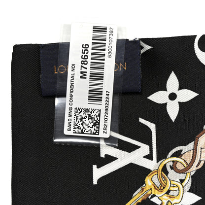 Louis Vuitton Silk Monogram Confidential Bandeau Black 4 of 4