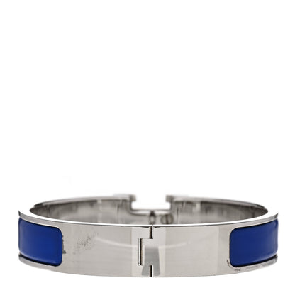Hermes Narrow Enamel Clic Clac H Bracelet PM Bleu Royal 3 of 5