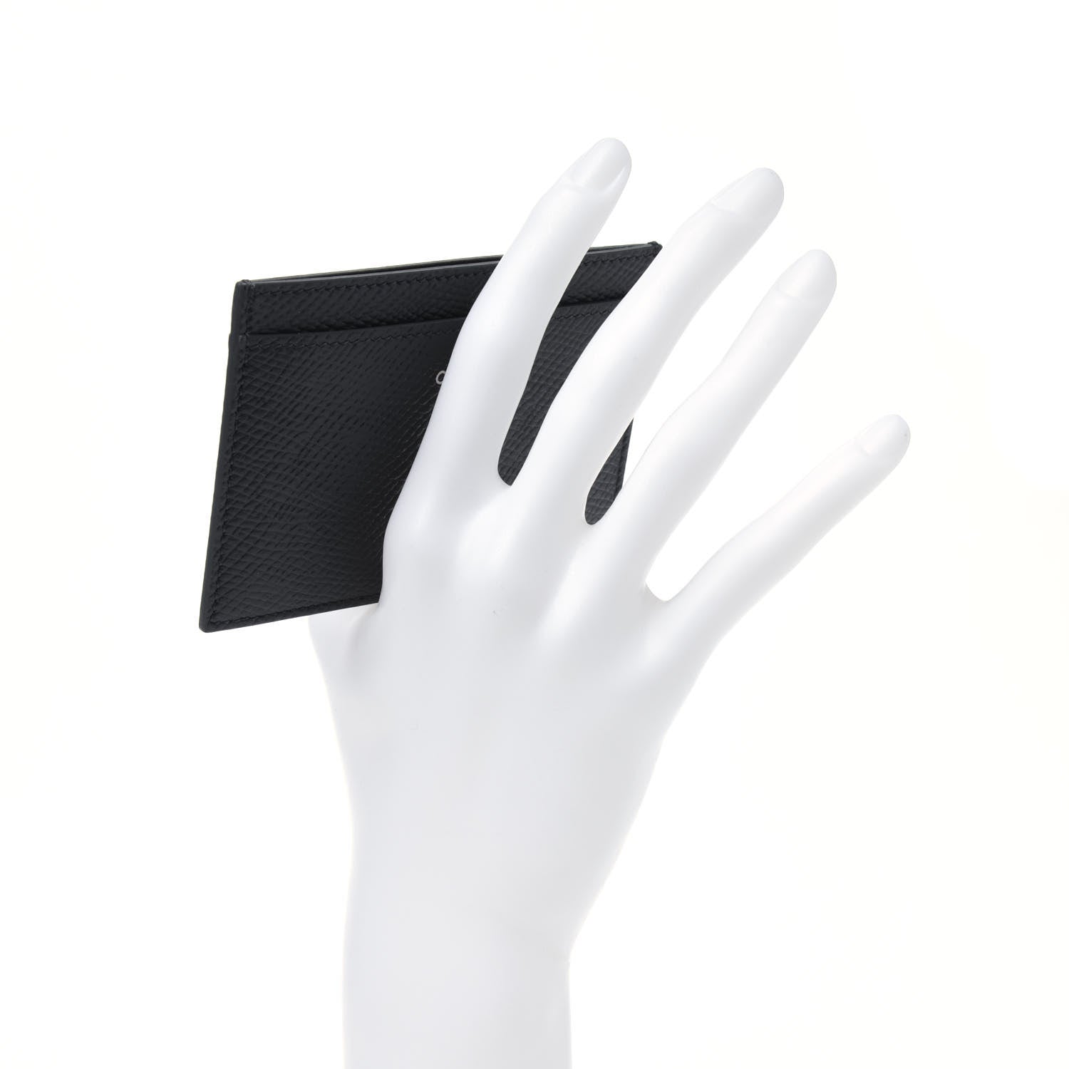 Celine Grained Calfskin Card Holder Grey 2 of 6