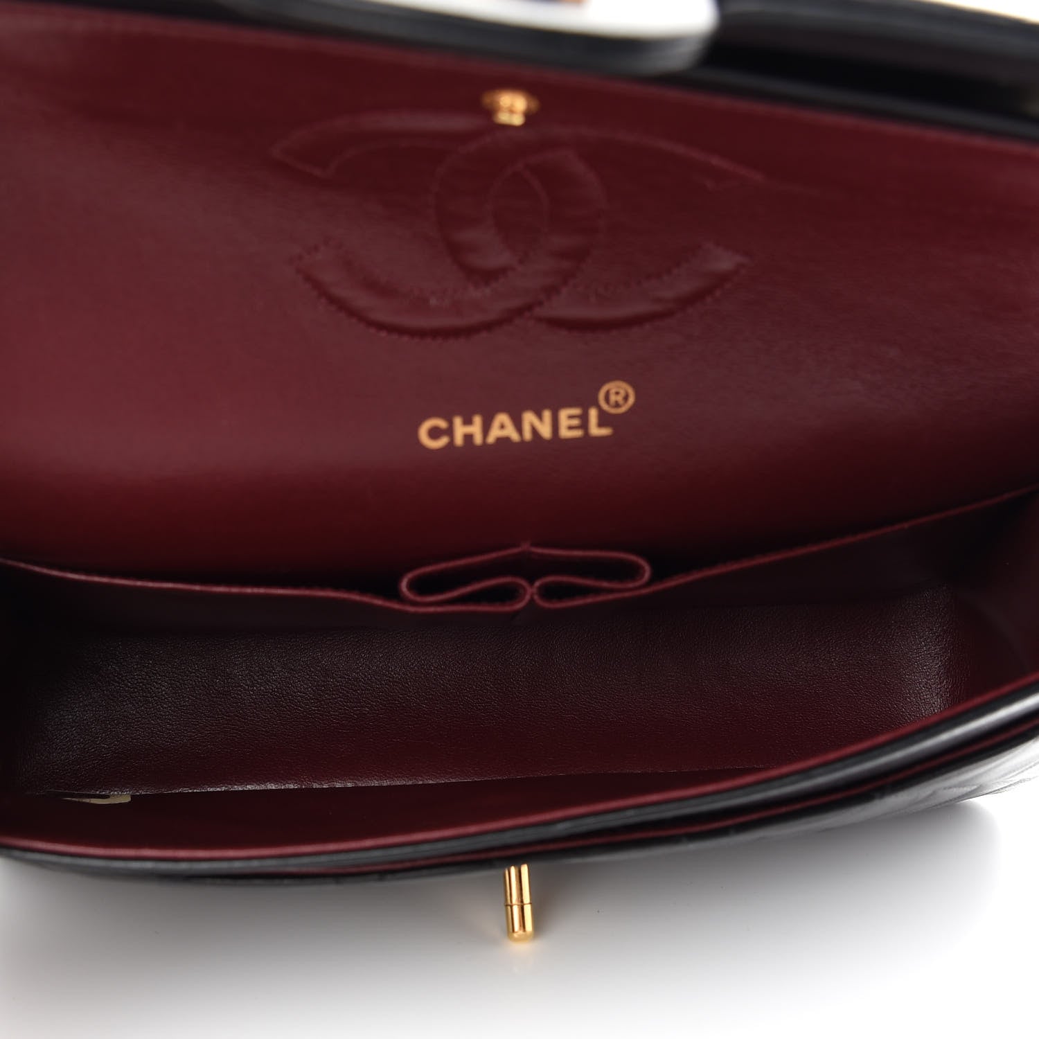 Chanel Lambskin Quilted Medium Double Flap Black 5 of 9