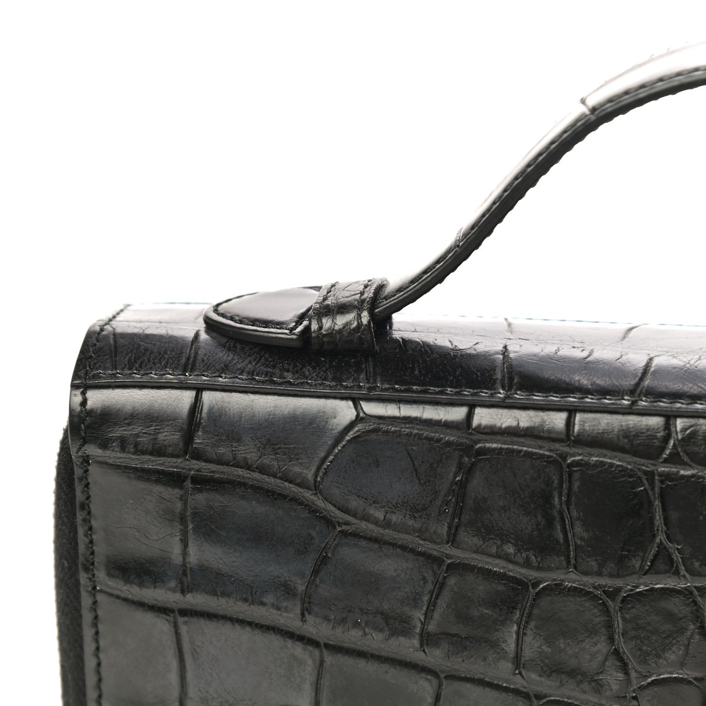 Crocodile Travel Document Case Black