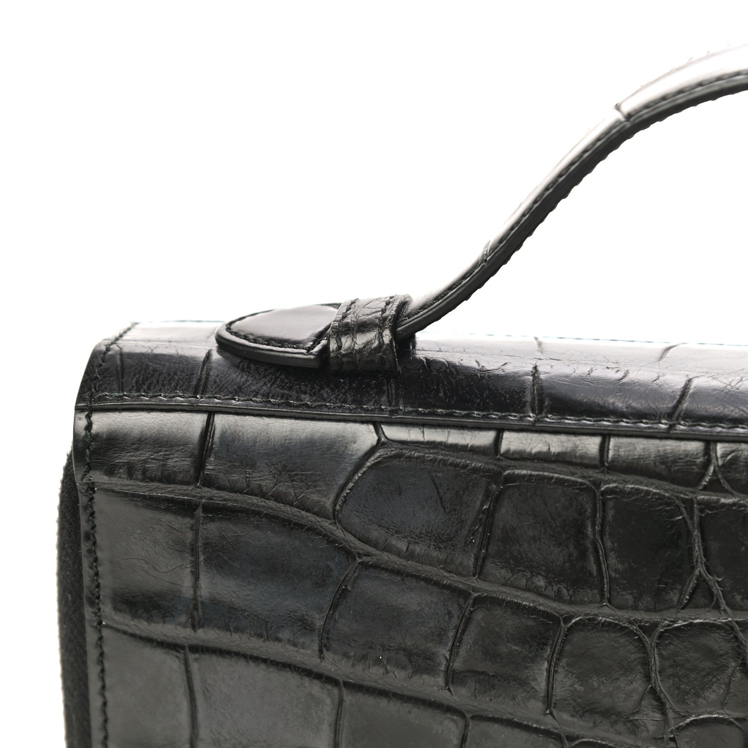 Gucci Crocodile Travel Document Case Black 16 of 21
