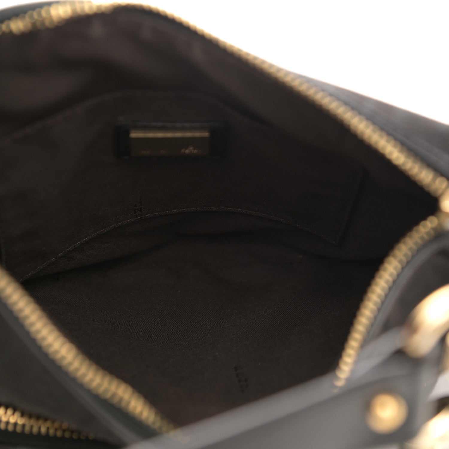 Fendi Zucchino Cuoio Chef Pocket Shoulder Bag Black 4 of 16