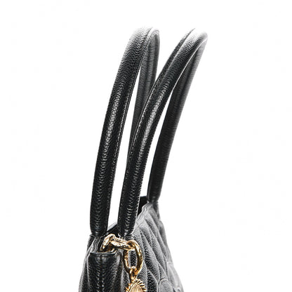 Chanel Caviar Quilted Medallion Tote Dark Green 8 of 8