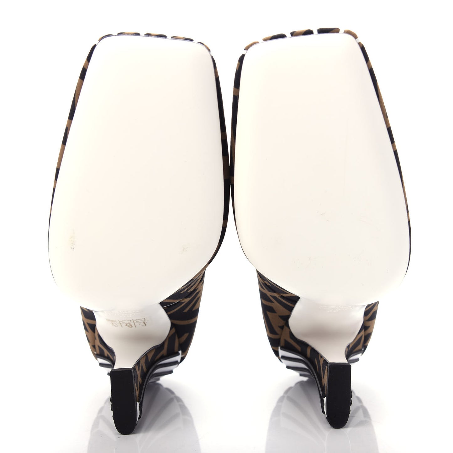 Lycra Film FF FFreedom Decollete Pumps 38 Tobacco Moro White