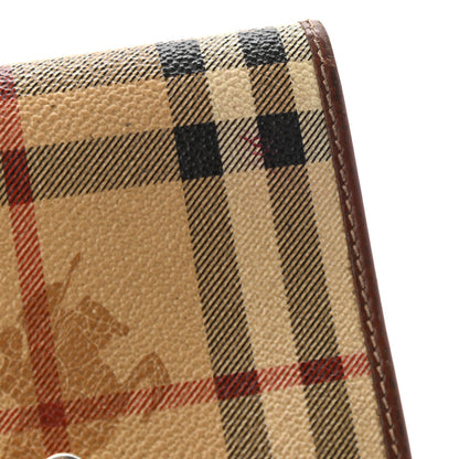 Burberry Haymarket Check Compact Wallet Brown 14 of 17