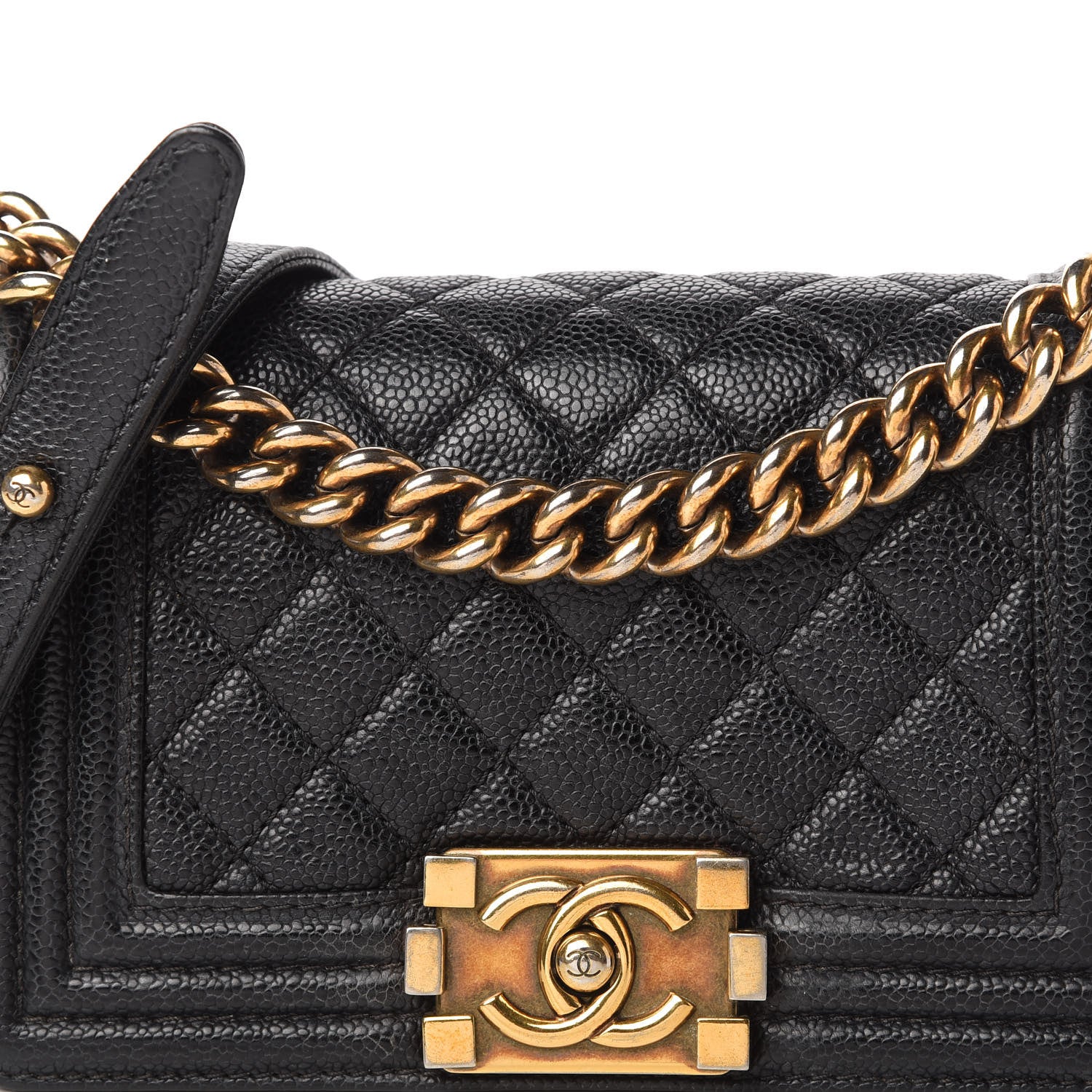 Chanel Caviar Quilted Small Boy Flap Black 10 of 10