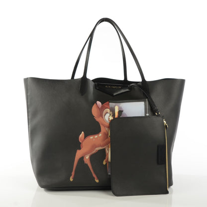 Givenchy Textured Coated Canvas Bambi Print Large Antigona Tote Black 4 of 10