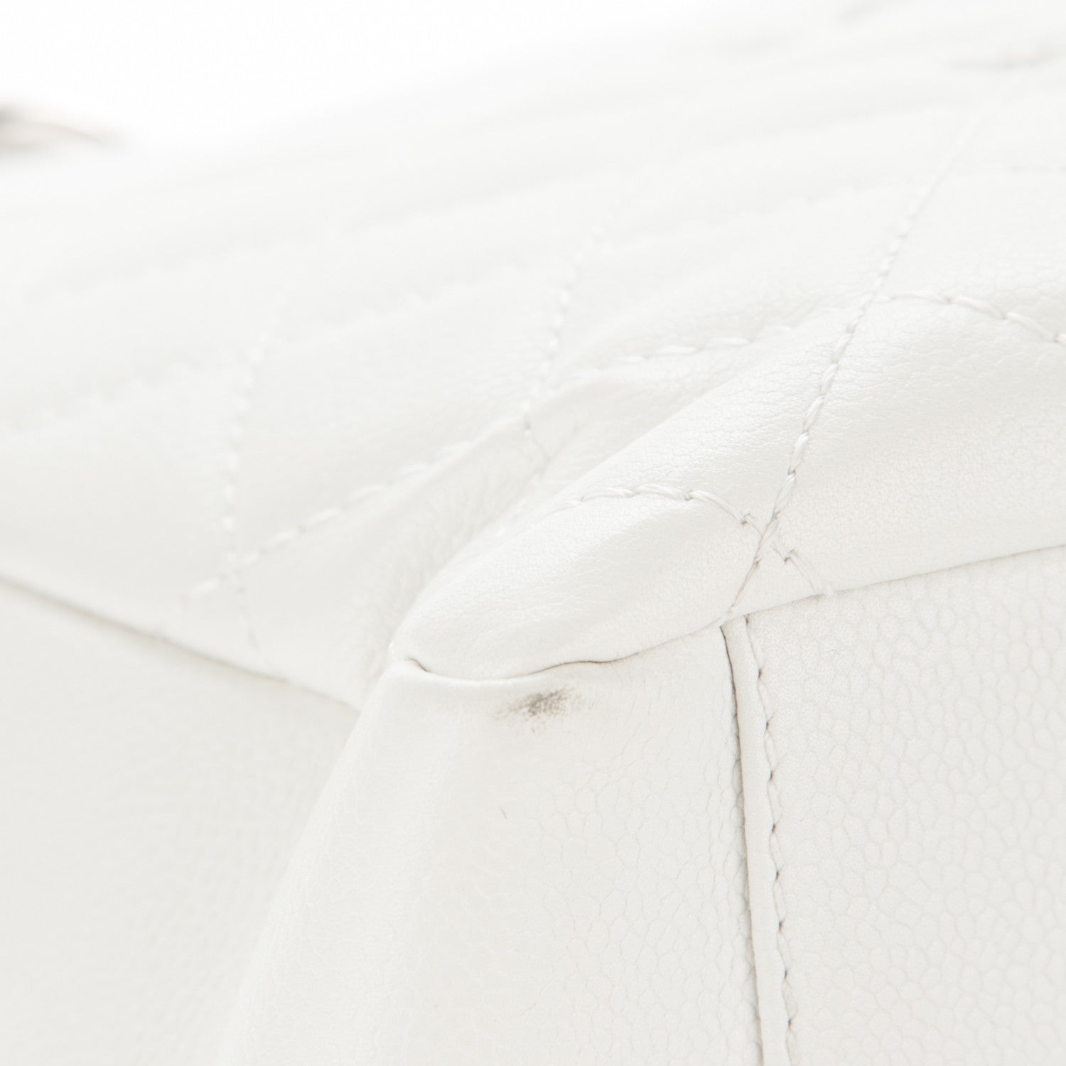 Chanel Caviar Quilted Grand Shopping Tote GST White 8 of 11