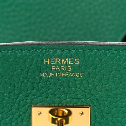Hermes Togo Birkin 35 Vert Vertigo 5 of 9
