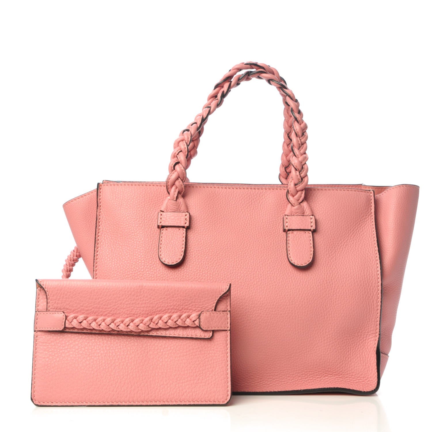 Valentino Garavani Grained Calfskin Small To Be Cool Tote Peau D'Abricot 3 of 8