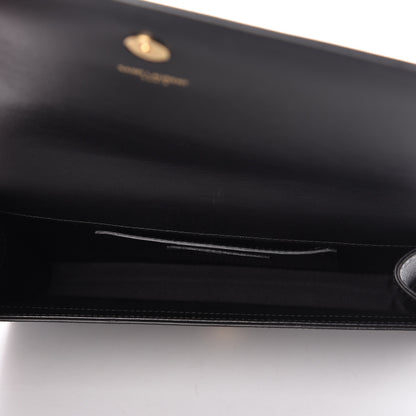 Saint Laurent Calfskin Classic Monogram Kate Heart Clutch Black Deep Rubin 5 of 10