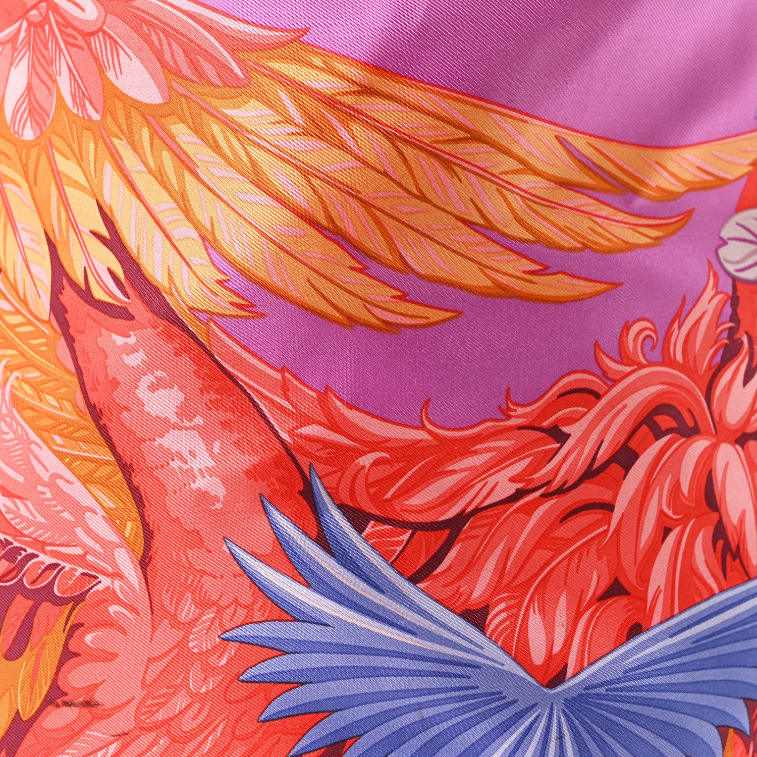 Hermes Silk Swift Flamingo Party Soie Cool Small Capucine 7 of 9