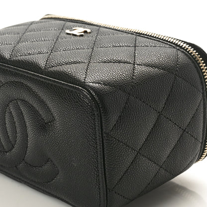 Chanel Caviar Quilted Small Vanity Case With Chain Black 10 of 11