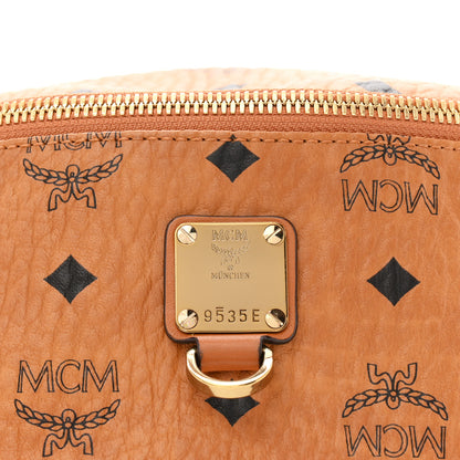 MCM Visetos Medium Fusten Belt Bag Cognac 7 of 9