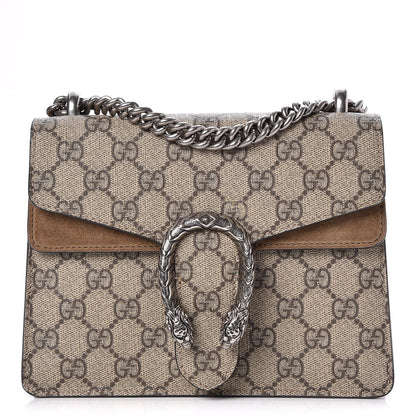 Gucci GG Supreme Monogram Mini Dionysus Shoulder Bag Taupe 1 of 8