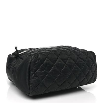 Chanel Nylon Quilted Coco Cocoon Backpack Black 4 of 9