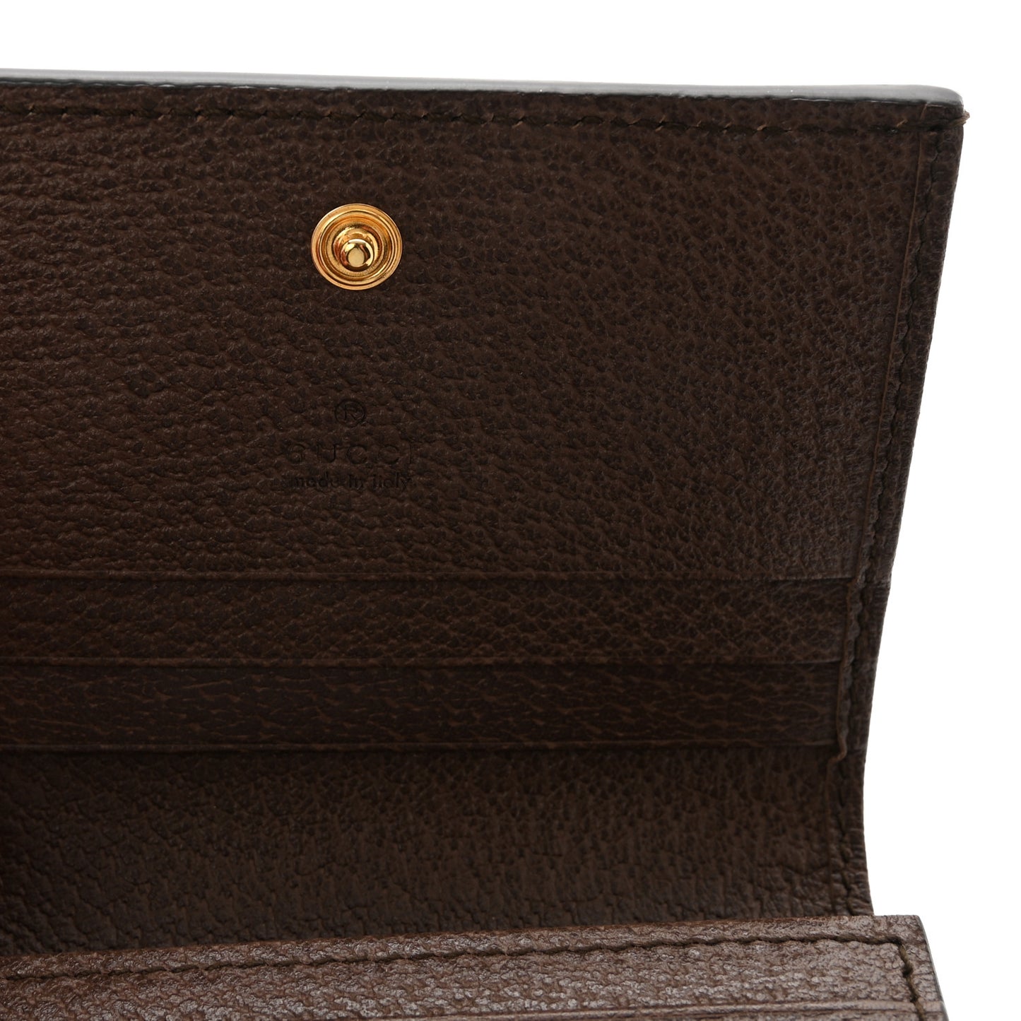 GG Supreme Monogram Web Ophidia Card Case Beige New Acero