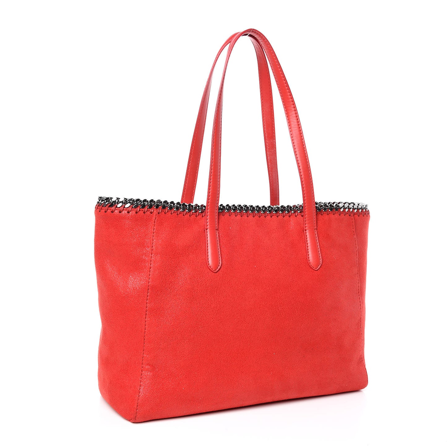 Shaggy Deer Falabella East West Shopper Tote Red