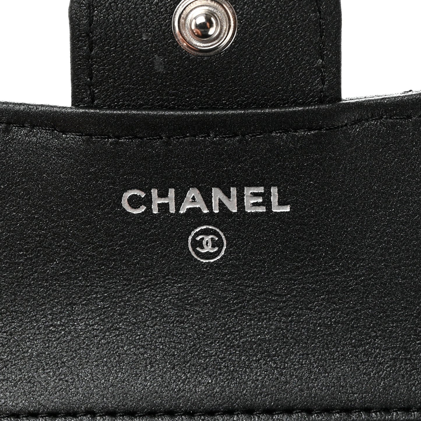 Lambskin Quilted Compact Flap Wallet So Black