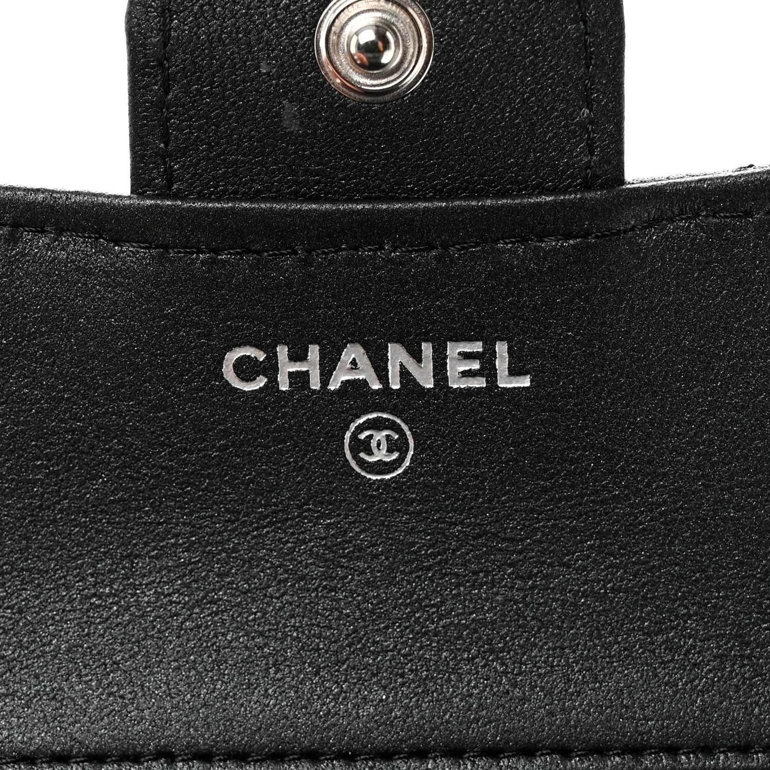 Chanel Lambskin Quilted Compact Flap Wallet So Black 6 of 8