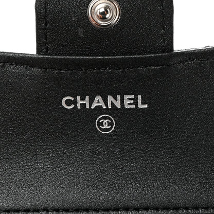 Chanel Lambskin Quilted Compact Flap Wallet So Black 6 of 8