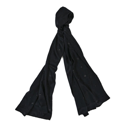Louis Vuitton Silk Feelingram Stole Black 1 of 2