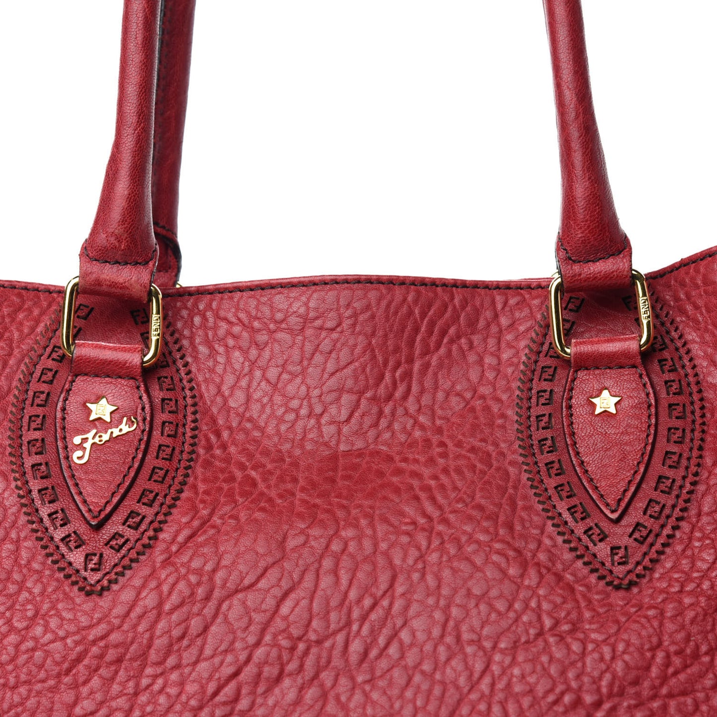 Crinkled Lambskin Large Bag De Jour Tote Red