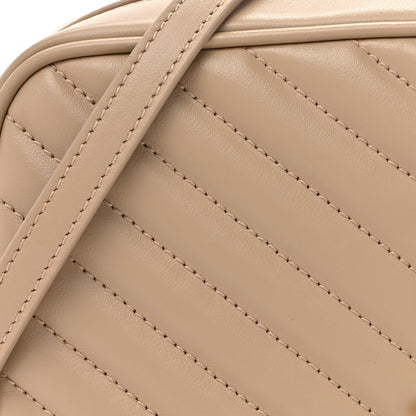 Saint Laurent Calfskin Matelasse Monogram Lou Camera Bag Dark Beige 8 of 12