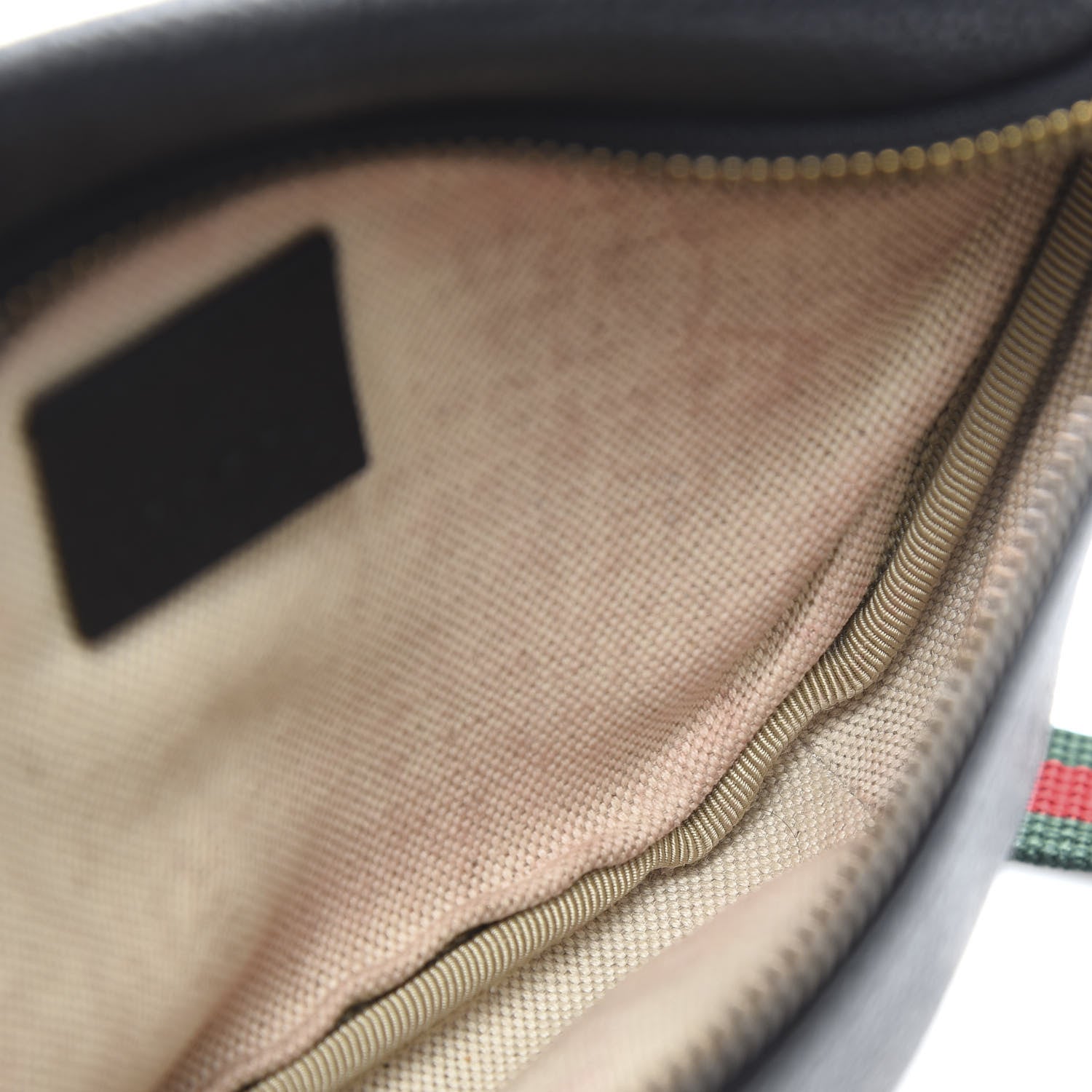 Gucci Grained Calfskin Small Logo Belt Bag Black 6 of 11