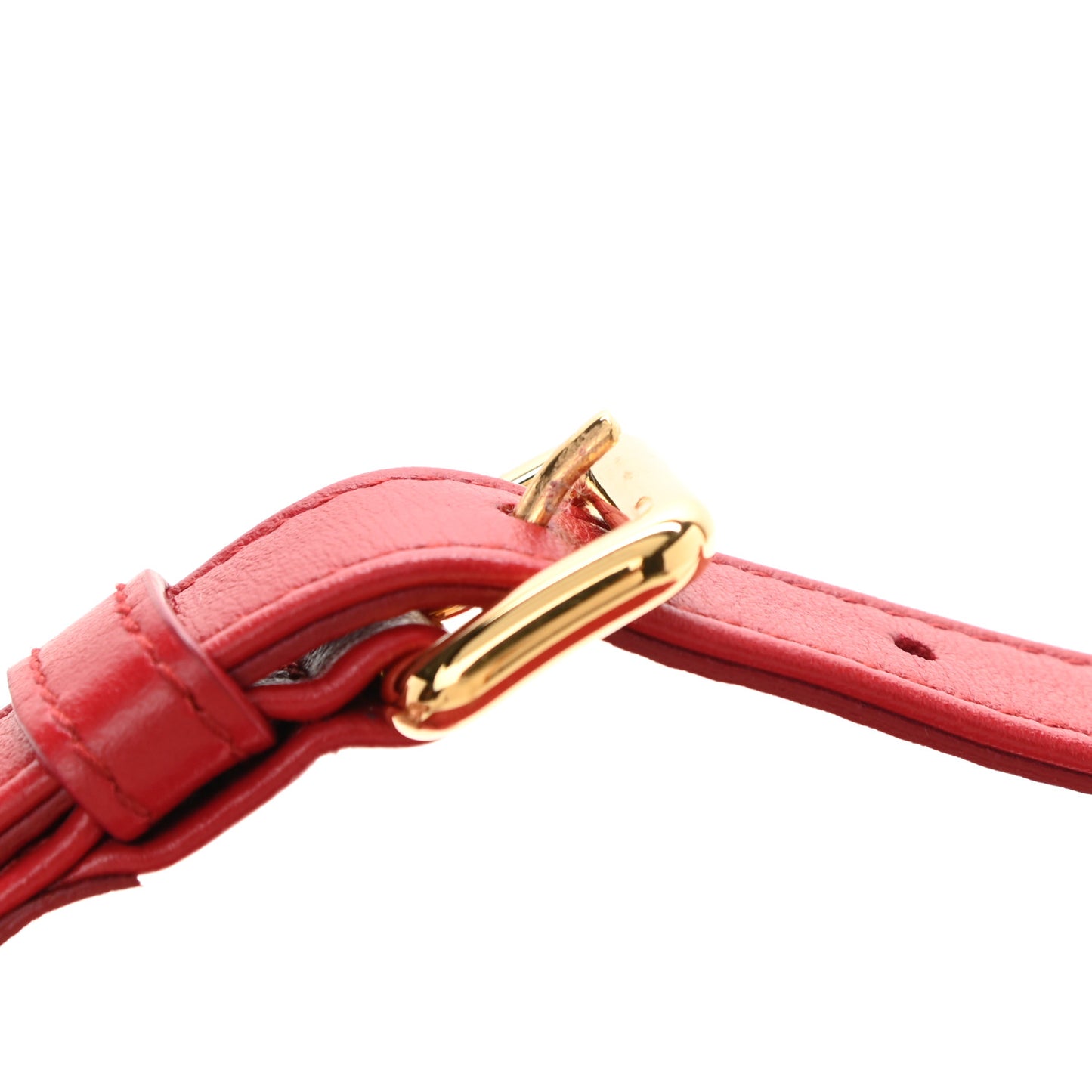 Soft Calfskin Diagramme Camera Bag Rosso
