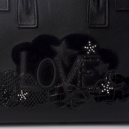 Saint Laurent Calfskin Love Patchwork Baby Sac De Jour Black 12 of 12