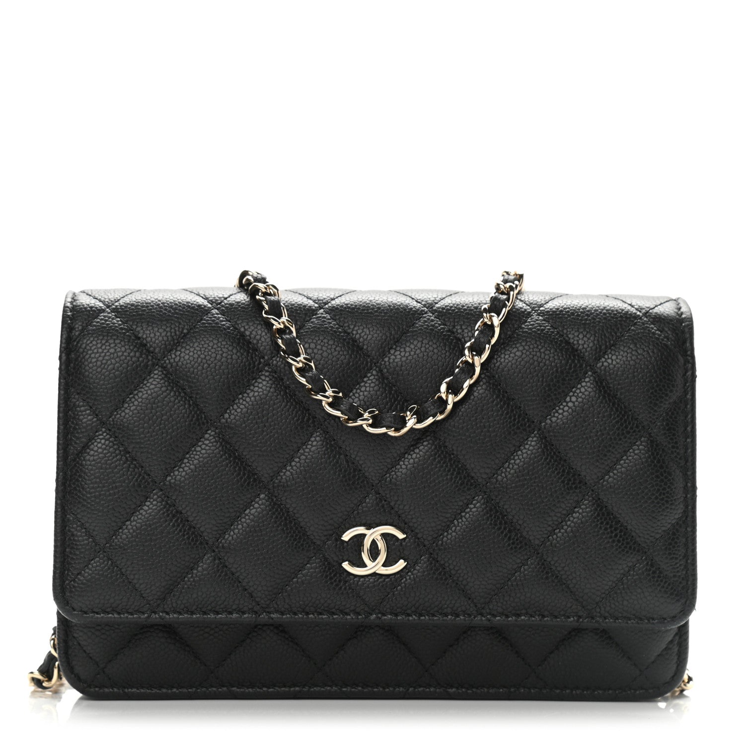 Chanel Caviar Quilted Tiny CC Wallet On Chain WOC Black 1 of 11