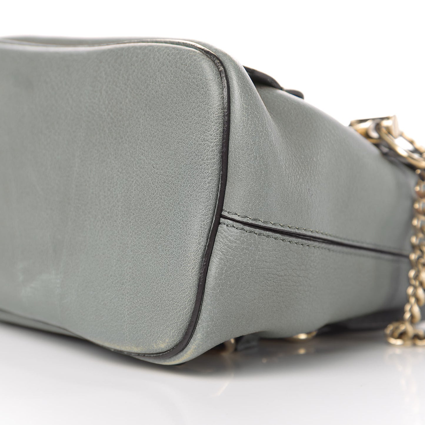 Suede Calfskin Mini Faye Backpack Cloudy Blue