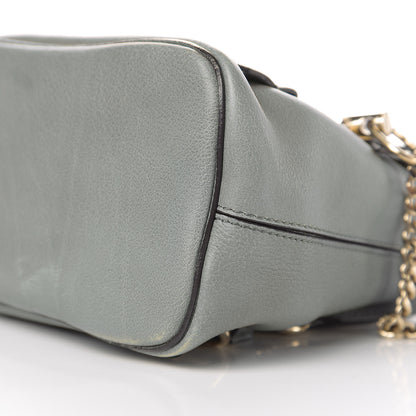 Chloe Suede Calfskin Mini Faye Backpack Cloudy Blue 8 of 10