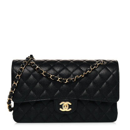 Chanel Caviar Quilted Medium Double Flap Black 1 of 11