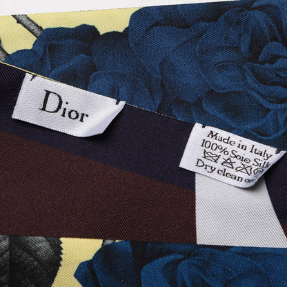 Christian Dior Silk ABCDior R Mitzah Scarf Yellow 3 of 4