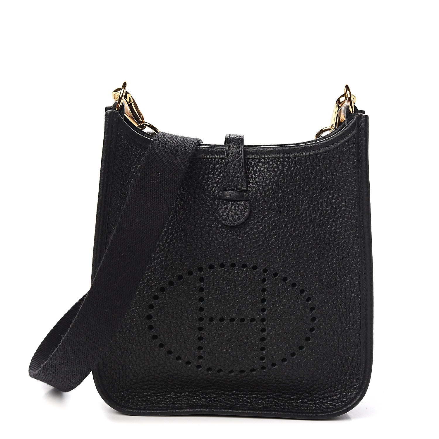 Hermes Taurillon Clemence Evelyne TPM Black 1 of 9