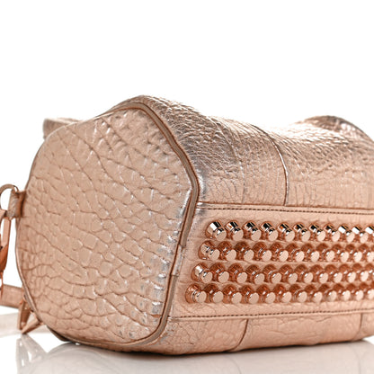Alexander Wang Metallic Pebbled Lambskin Rockie Rose Gold Hardware 8 of 11