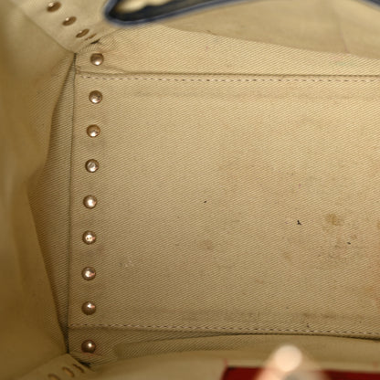 Valentino Garavani Patent Small Rockstud Double Handle Tote Marine 10 of 20