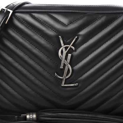 Saint Laurent Calfskin Matelasse Monogram Lou Camera Bag Black 10 of 10