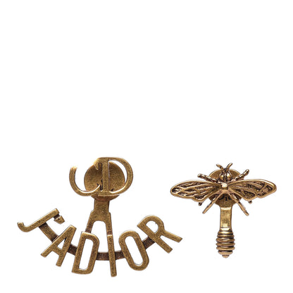Christian Dior Metal J'Adior Earrings Aged Gold 1 of 4