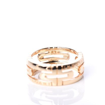 Bulgari 18K Rose Gold Parentesi Ring 53 6.25 4 of 5