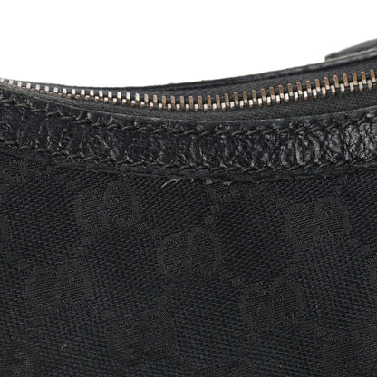 Gucci Monogram Web Medium Half Moon Hobo Black 11 of 11