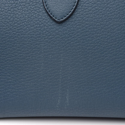 Celine Crisped Calfskin Small Tie Knot Tote Metallic Blue 13 of 16