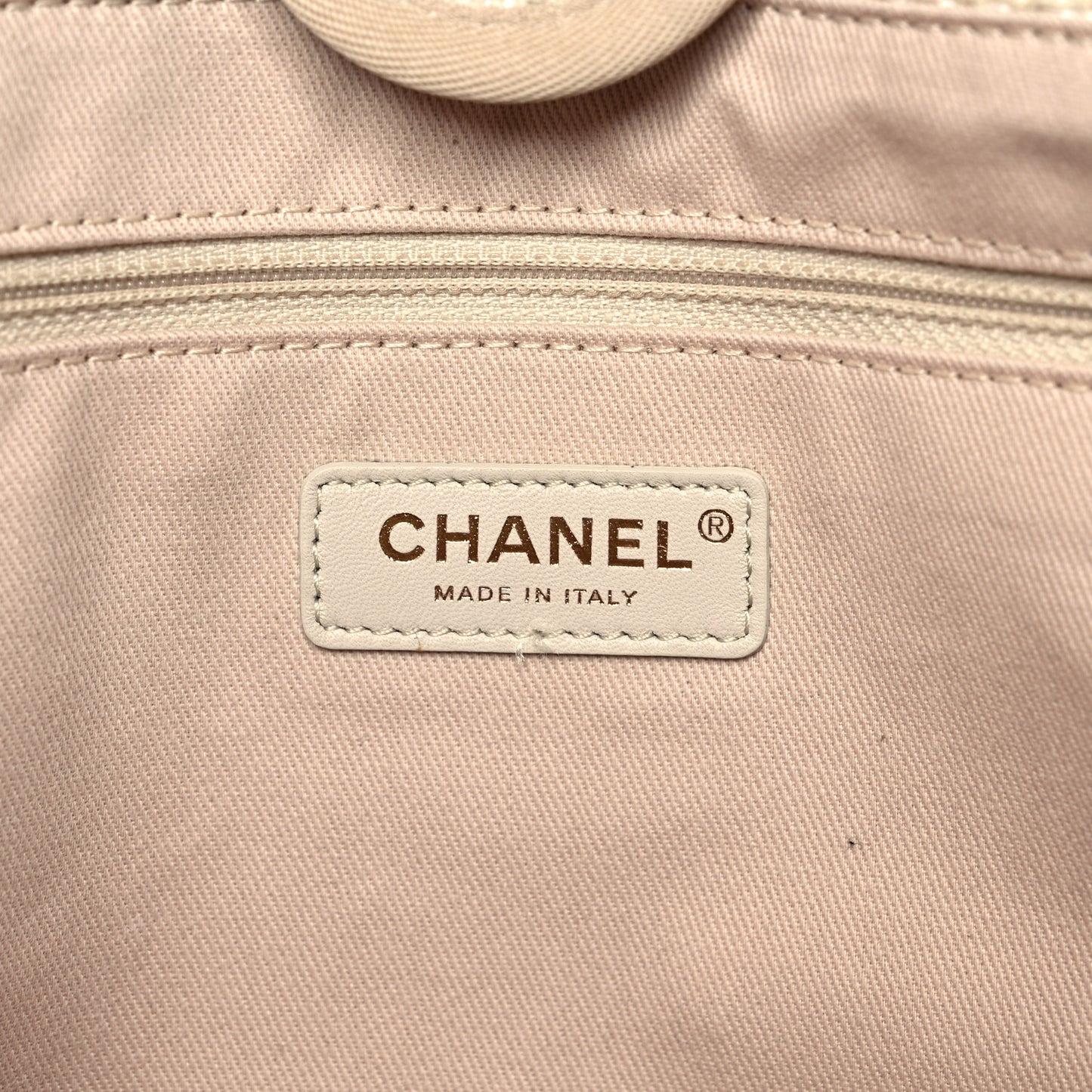 Canvas Small Deauville Tote Light Beige