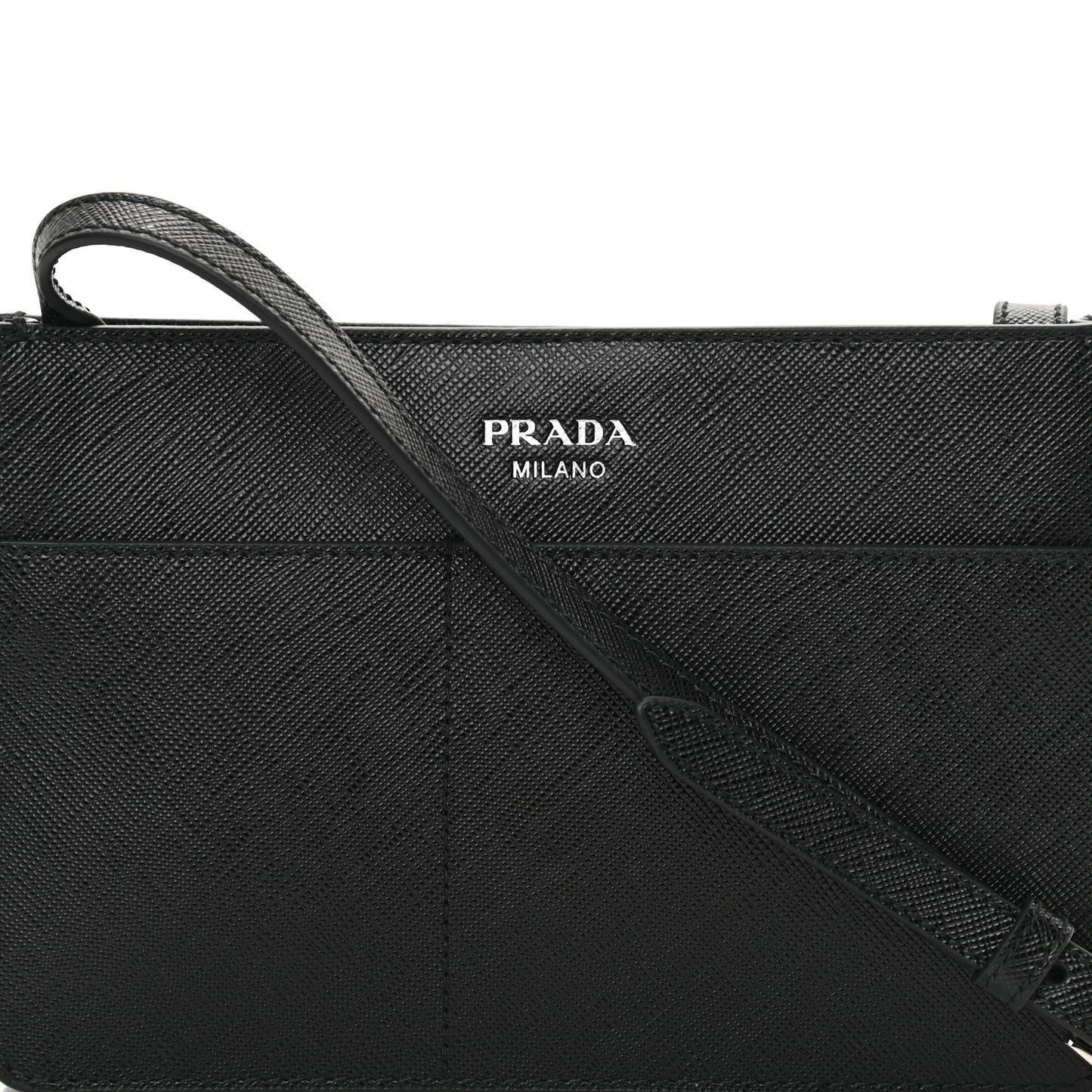 Saffiano Crossbody Bag Black