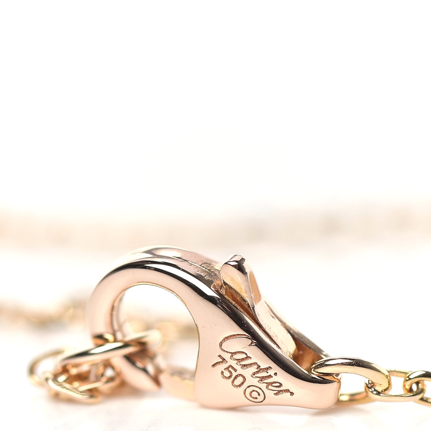 18K Pink Yellow White Gold Trinity Heart Bracelet