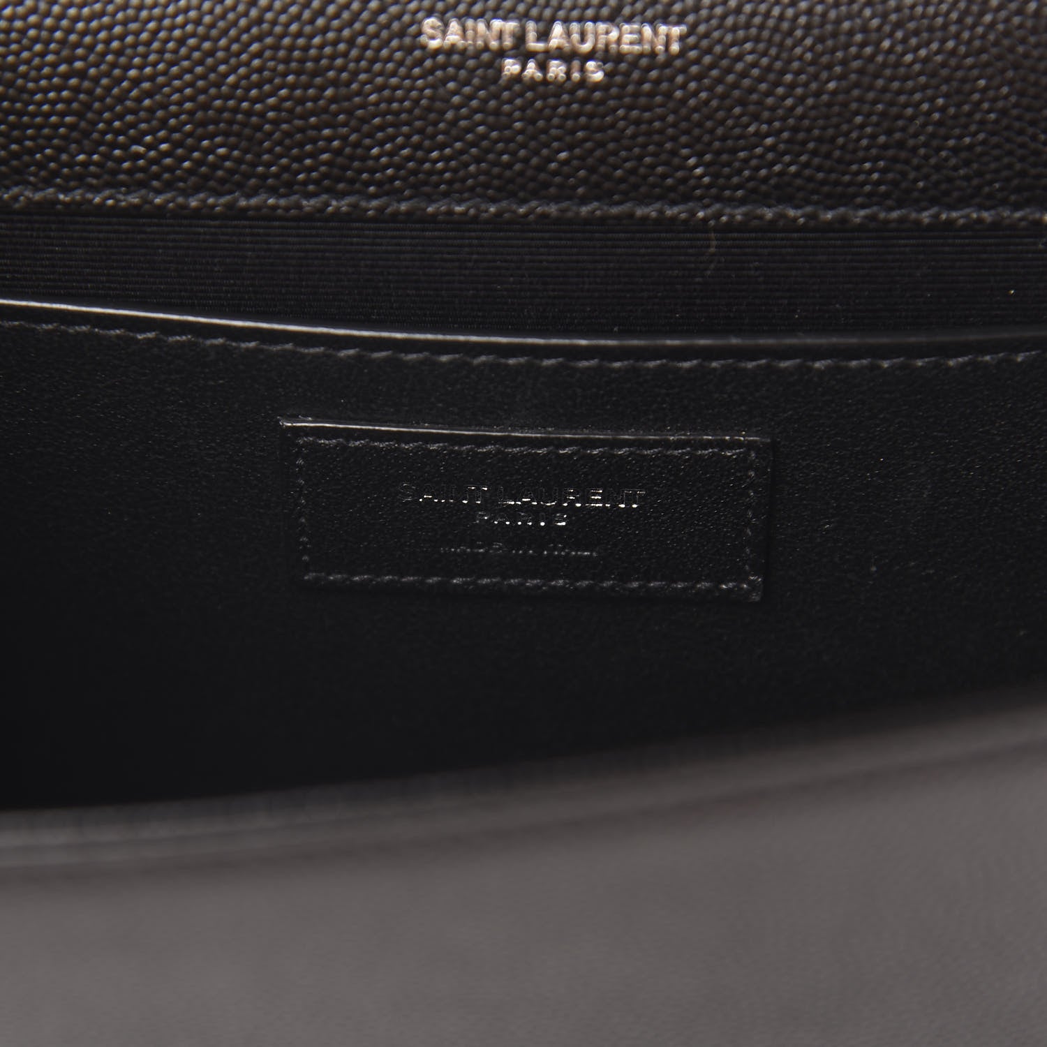 Saint Laurent Grain De Poudre Medium Classic Monogram Kate Satchel Black 7 of 10
