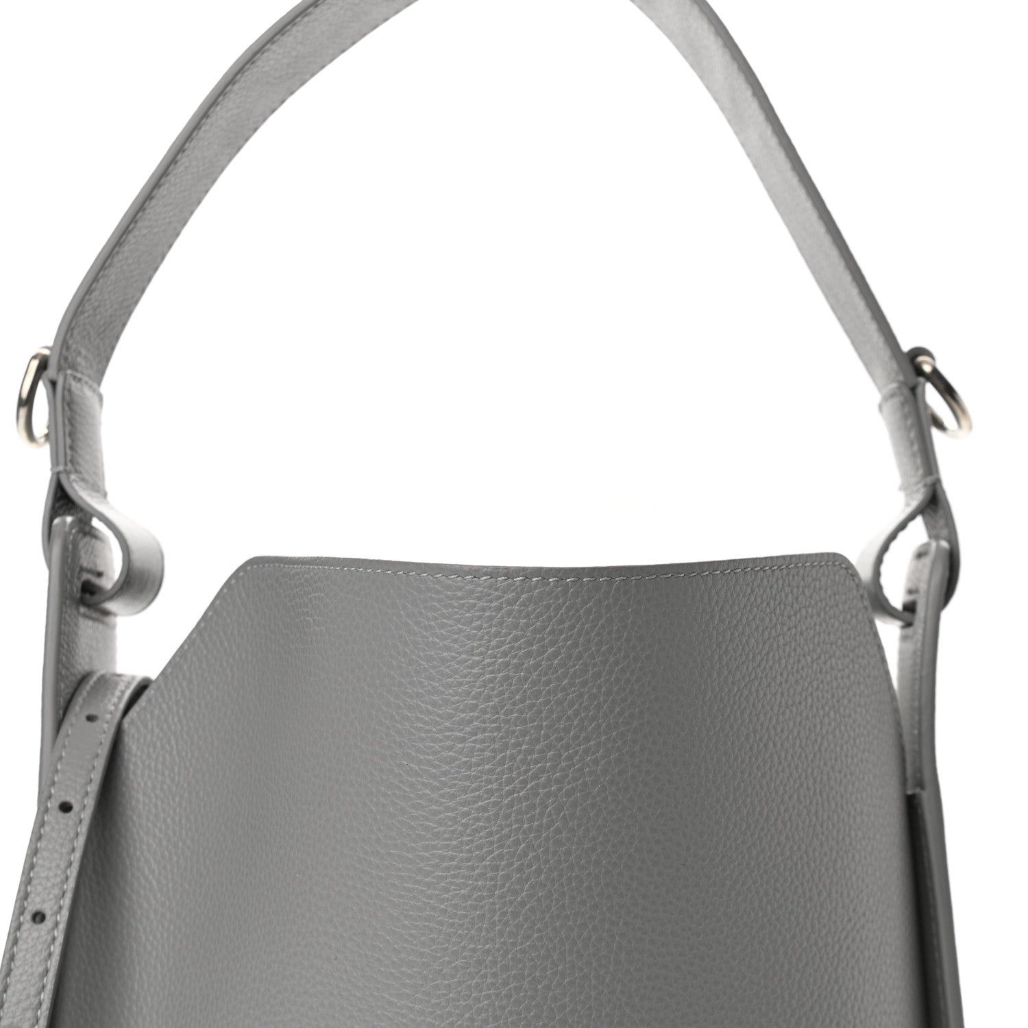 Balenciaga Calfskin Logo Embossed Small Tool 2.0 North-South Tote Balenciaga Grey 8 of 11